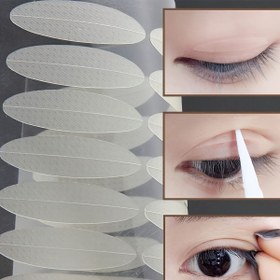 Resim 720 adet Görünmez Çift Göz Kapağı Bantları - Doğal Görünüm, Hipoalerjenik, Tek ve Çift Göz Kapakları İçin - Zeytin ve Ay Şekilleri Mevcut - Ev, Ofis, Seyahat İçin Mükemmel 