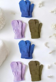 Resim DAFFODİL Unisex Triko Bebek Eldiveni 6 Çift Set (0-3 Yaş) 