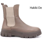 Resim Gönderi R Bej Kauçuk Taban Hakiki Deri Chelsea Bot Bej 