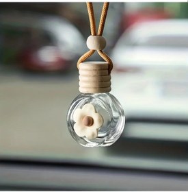 Resim Conventions1 Karikatür Araba Aromaterapi Cam Şişe Ayna Kolye 1 Adet 