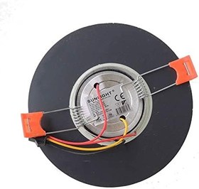 Resim Silver Kristal Cam Sıva Altı Spot Cob Led Armatür Beyaz Işıklı 
