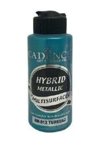Resim Hybrid Multisurface Metalik Boya 120 Ml. Hm-812 Turkuaz Karışık, Çok Renkli 
