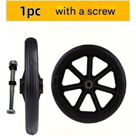 Resim Dashanshop Dayanıklı Abs Siyah Tekerlek Vida İle Elektrikli Manuel Tekerlekli Sandalye Aksesuarları 