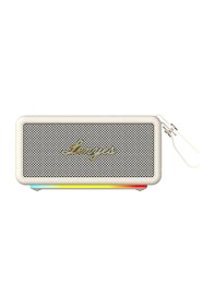 Resim Lenyes S875 Elegance Serisi Rgb Işıklı Taşınabilir Su Geçirmez Tws Bluetooth Hoparlör V5.3 40w Bej 