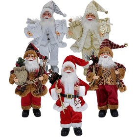 Resim 30Cm Boyunda Ayaktaki Noel Baba Noel Süsleri Noel Sahne Dekorasyon Süsleri 