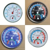 Resim 1 adet Çift Ölçekli Metal Nem Ölçer - İç ve Dış Mekan Kullanımı İçin Kolay Okunan Fahrenheit ve Celsius Ekranı, Pil Gerektirmez, Iklim Değişikliği ile Bağlantınızı Korur, Giysi Sıcaklığı İzleme İçin İdeal, İç Mekan Termometresi|Çift Ekran Göstergesi|Dayanıklı Plastik Gövde 