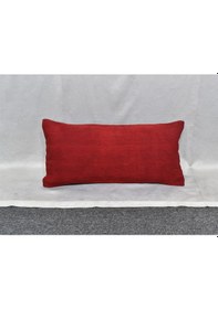 Resim Zehra Abla Halı Yeni El Dokuma Dekoratif Lumbar Kilim Kırlent Yastık Kılıfı 6642 Çok Renkli 
