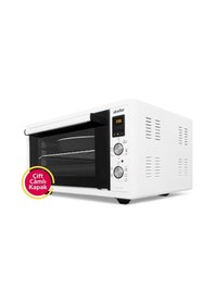 Resim Simfer 4558 Beyaz 45 LT Turbo Fan Mini / Midi Fırın - 6 Fonksiyon, Dijital Ekran, Pop-Up Düğme,Yoğurt Yapma 
