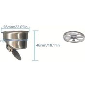 Resim Motion003 51-55mm Paslanmaz Çelik Kedi Tüyü Tutucu, Lavabo Küvet Mutfak Gideri, Tıkanıklık Önleyici 