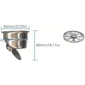 Resim Motion003 51-55mm Paslanmaz Çelik Kedi Tüyü Tutucu, Lavabo Küvet Mutfak Gideri, Tıkanıklık Önleyici 