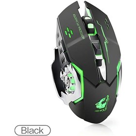 Resim Stonego 2.4g Kablosuz Bluetooth Fare Usb Bilgisayar Oyunu Faresi Alıcı İle Led Black Amerika Birleşik Devletleri Diğer 