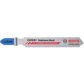Resim Bosch Expert Stainless Steel T 118 EHM Dekupaj Testere Bıçağı 3 Parça - 2608900562 