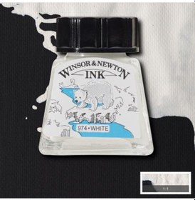 Resim Winsor & Newton Drawing Ink Çini Çizim Mürekkebi 702 White 