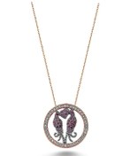 Resim Yunuslar Gümüş Kolye 