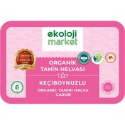 Resim EKOLOJİ MARKET Organik Tahin Helvası Keçiboynuzlu 200g 