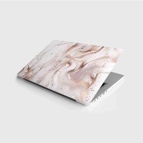 Resim Laptop Sticker Notebook Pc Kaplama Etiketi Soyut Altın Gül Rengi 