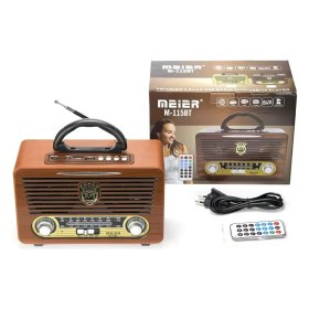 Resim Meier M115 Dvs Usb Sd Bluetooth Nostaljik Radyo 