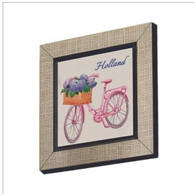 Resim Hollanda Bisklet Görseli Baskılı Mdf Magnet 7x7 154 