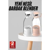 Resim Ronanna Taşınabilir Kablosuz Şarjlı Kişisel Smoothie El Blender Mini Meyve Sıkacağı 