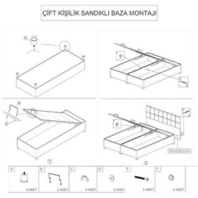 Resim Setaymobilya Baza, Sultan Antrasit Mdf Baza + Başlık Seti, Setay 