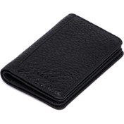 Resim Siyah Deri Unisex Kredi Kartlık - S1KK00001601-A41 