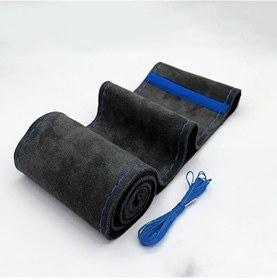 Resim Cloudstore Mavi Evrensel Yumuşak Kaymaz Direksiyon Kılıfı - Dıy, Dayanıklı, Rahat, Kolay Montaj Mavi 