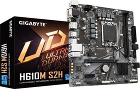 Resim GIGABYTE H610M S2H DDR5 HDMI DVI PCIe 16X v4.0 1700p mATX Gigabyte