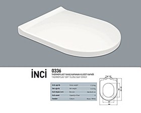 Resim Nkp İnci Thermoplast Yavaş Kapanan Klozet Kapağı 0336 
