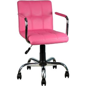 Resim Mobilyakeyfi Bürocci Carla Çalışma Koltuğu-Pembe Deri-9503D0120 