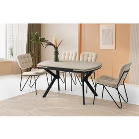 Resim Steel Masa, Banky Sandalye, Sidon, 130x80 Diğer 