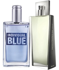 Resim Avon Individual Blue Ve Attraction Erkek Parfüm Paketi 