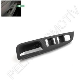 Resim Jetta Sol Ön Kapı Kolu Cam Düğme Yuvası 1k4868049c Siyah 