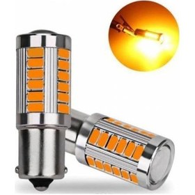 Resim 93 Led Ampul 33 Led Mercekli 12 V Tek Duy Düz Tırnak 