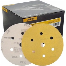 Resim Gold 150 Mm Cırt 7 Delikli Zımpara P180 100'li Paket 