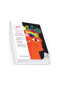 Resim Inkjet için Sticker Yarı Şeffaf Film Etiket Pet -0.08Mm-20 Adet 21 x 30 A4 