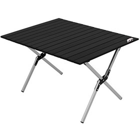 Resim Kamp Ayısı Katlanabilir Alüminyum Çantalı Large Kamp Ve Piknik Masası - Siyah 