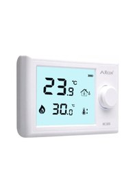 Resim Rcon Rc 205 Kablolu Oda Termostatı Dijital Yatık Ekran 