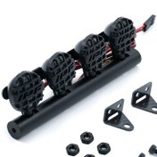 Resim Skycity 1/10 Traxxas Trx-4 Trx4 Axial Scx10 90046 Rc4wd D90 Km2 İçin Gerçekçi Led Araç Aydınlatma Seti, 4'lü Ipf Yuvarlak Çerçeve 