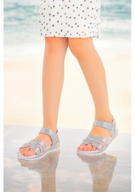 Resim Kiko Kids Kız Çocuk Sandalet Arz 2345 Gümüş 