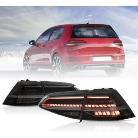 Resim Vw Golf 7.5 2017-2019 Smoke Füme Ledli Arka Stop 