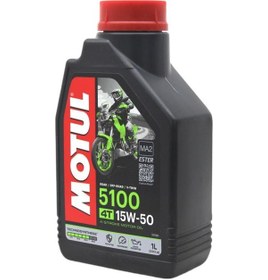Resim Motul 5100 15W-50 4T Motosiklet Motor Yağı 1 L 