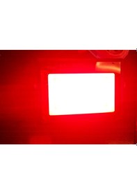 Resim Led Projektör Kırmızı Renk 50 Watt Projektör Su Geçirmez Işık Rengi Kırmızı 50W Kırmızı 