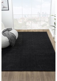 Resim Puffy Antrasit Halı Salon Oturma Odası Çocuk Odası Yatak Odası Halısı 1001 Antrasit 