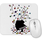 Resim Baskı Dükkanı Muzik Notaları Piyano Mouse Pad 