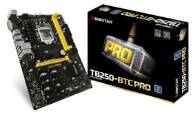 Resim Biostar TB250-BTC Pro DDR4 6.7 Gen H110 ATX Anakart 