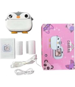 Resim Shopwave Çocuklara Özel Şirin Tasarımlı Mini Fotoğraf Yazıcısı 3 Adet Rulo Hediyeli 