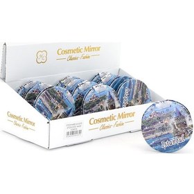 Resim Taşlı İstanbul Tasarımı El Aynası İnce Model 19 - 9007985865311rx8 