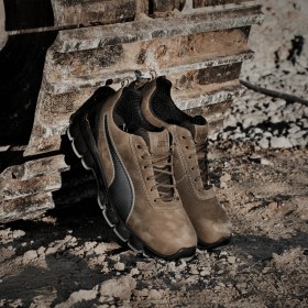 Resim Puma Low Çelik Burunlu Nubuk Deri İş Ayakkabısı S3 Src Esd 