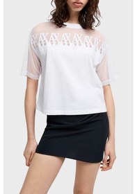 Resim Armani Exchange Bayan T Shirt Xw000516 Af10359 U0002 Beyaz Beyaz 