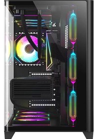 Resim Dragos Ocean Curved Pro V2 Argb Fanlı Siyah 750 W E-atx Oyuncu Kasası 